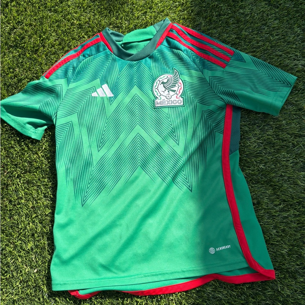 Adidas Mexico Green and Red Soccer Jersey